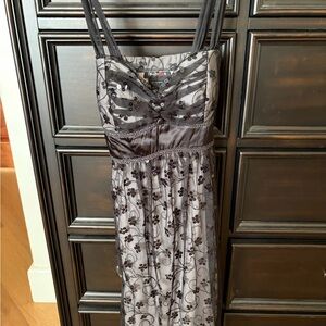 Elegant Black Floral Dress